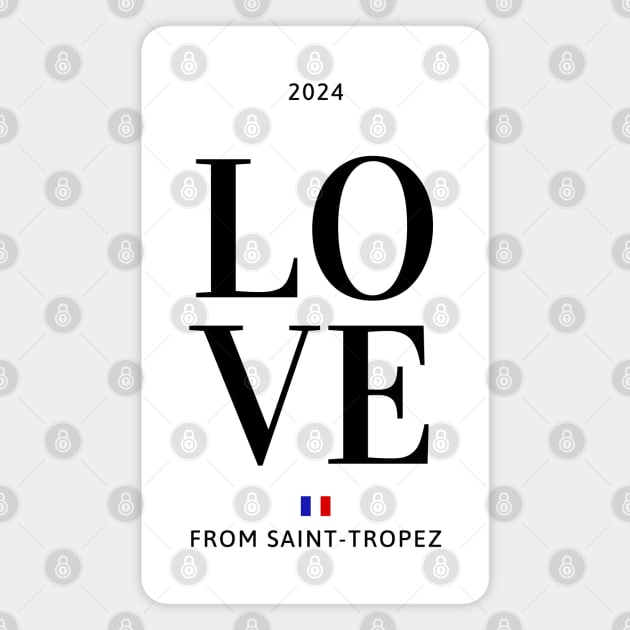 Love from Saint Tropez Magnet by la chataigne qui vole ⭐⭐⭐⭐⭐